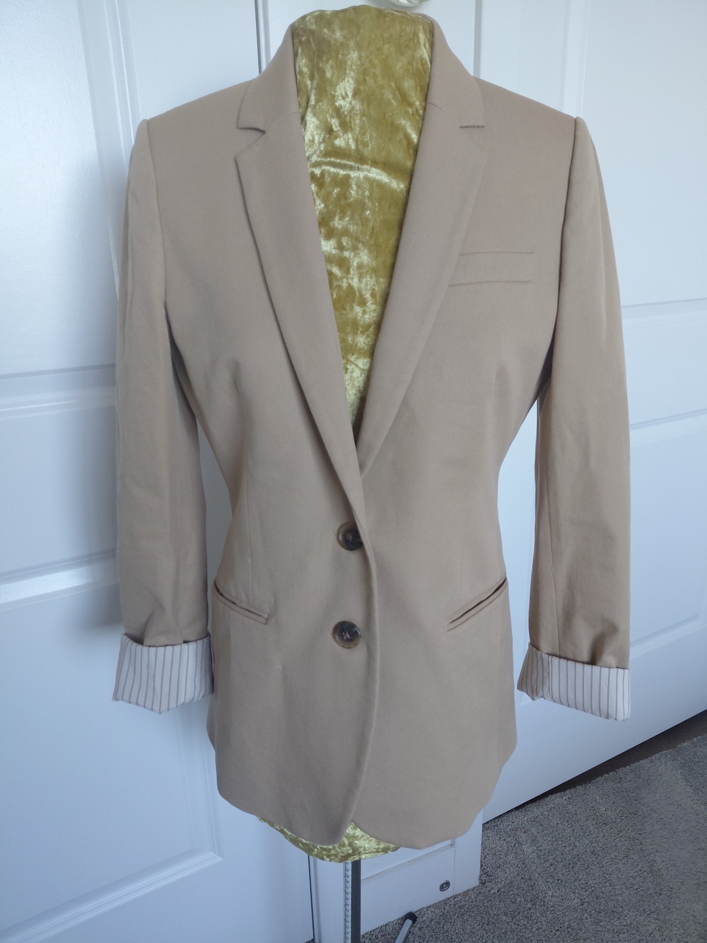 J. Crew Light Beige Women's Two-Button Blazer